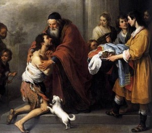 Incontro del Padre Misericordioso col figlio prodigo